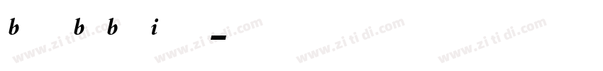 Bembo BQ BoldItalic字体转换